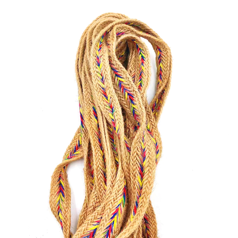 2.5cm 너비 천연 쥬트 蕾丝 trim 리본 扭曲 Herringbone Webbing for Jute Craft