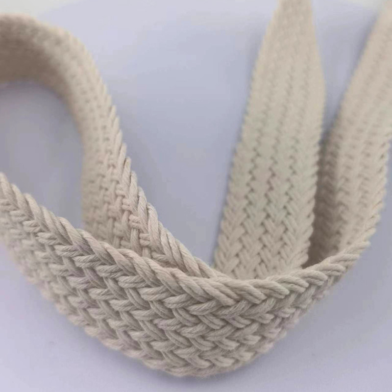 지속가능한 Wax Cord Belt Roll Bag Woven Clothing Ribbon Webbing for Bag Customization (양용용 가방용 수직 수직 수직 수직 수직 수직)