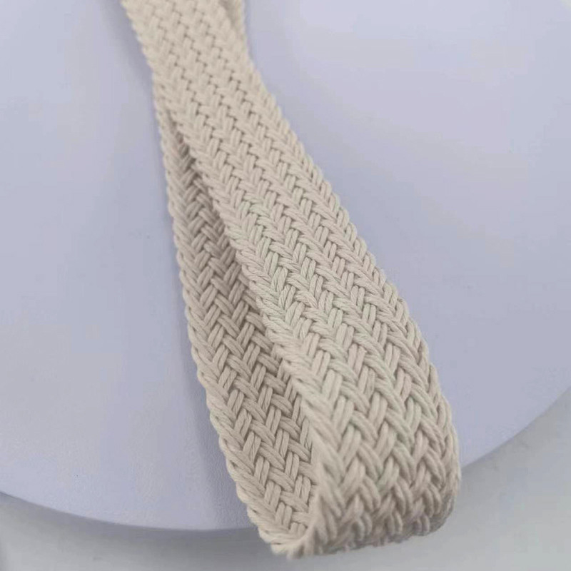 지속가능한 Wax Cord Belt Roll Bag Woven Clothing Ribbon Webbing for Bag Customization (양용용 가방용 수직 수직 수직 수직 수직 수직)