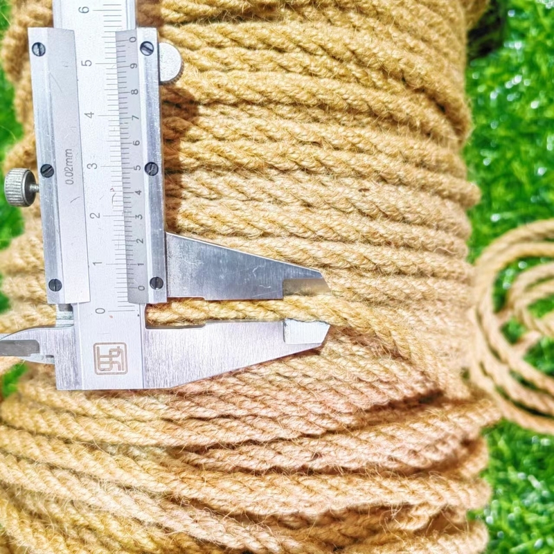 4mm 지름 천연 유트 대마초 로프 DIY 장식 수작업 및 선물 포장