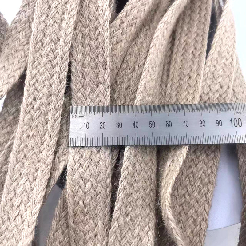 사용자 정의 크기 17 엮은 유트 벨트 생분해성 친환경 자연 2.5cm 웹링 벨트 색상
