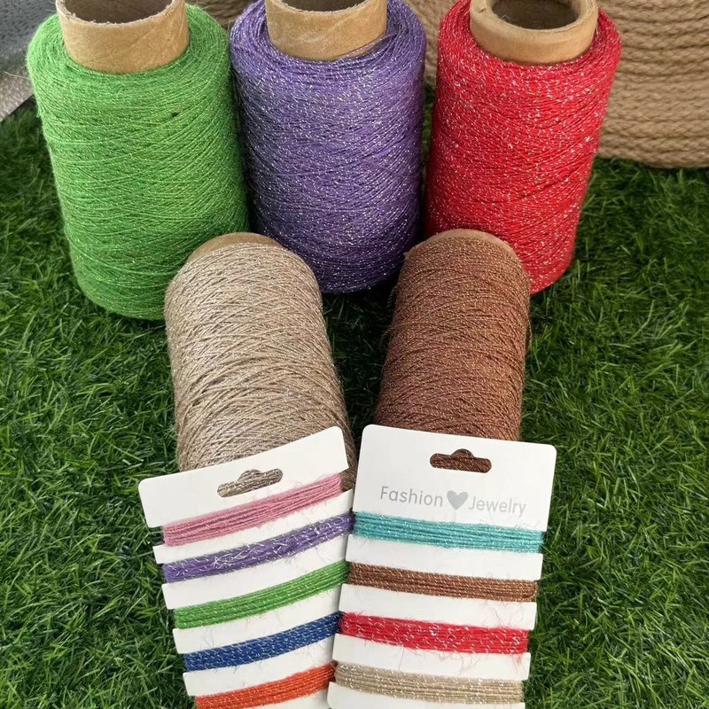 커스터마이징 가능한 길이 가로 경계 색상 유트 로프 크리스마스 장식 수작업 DIY